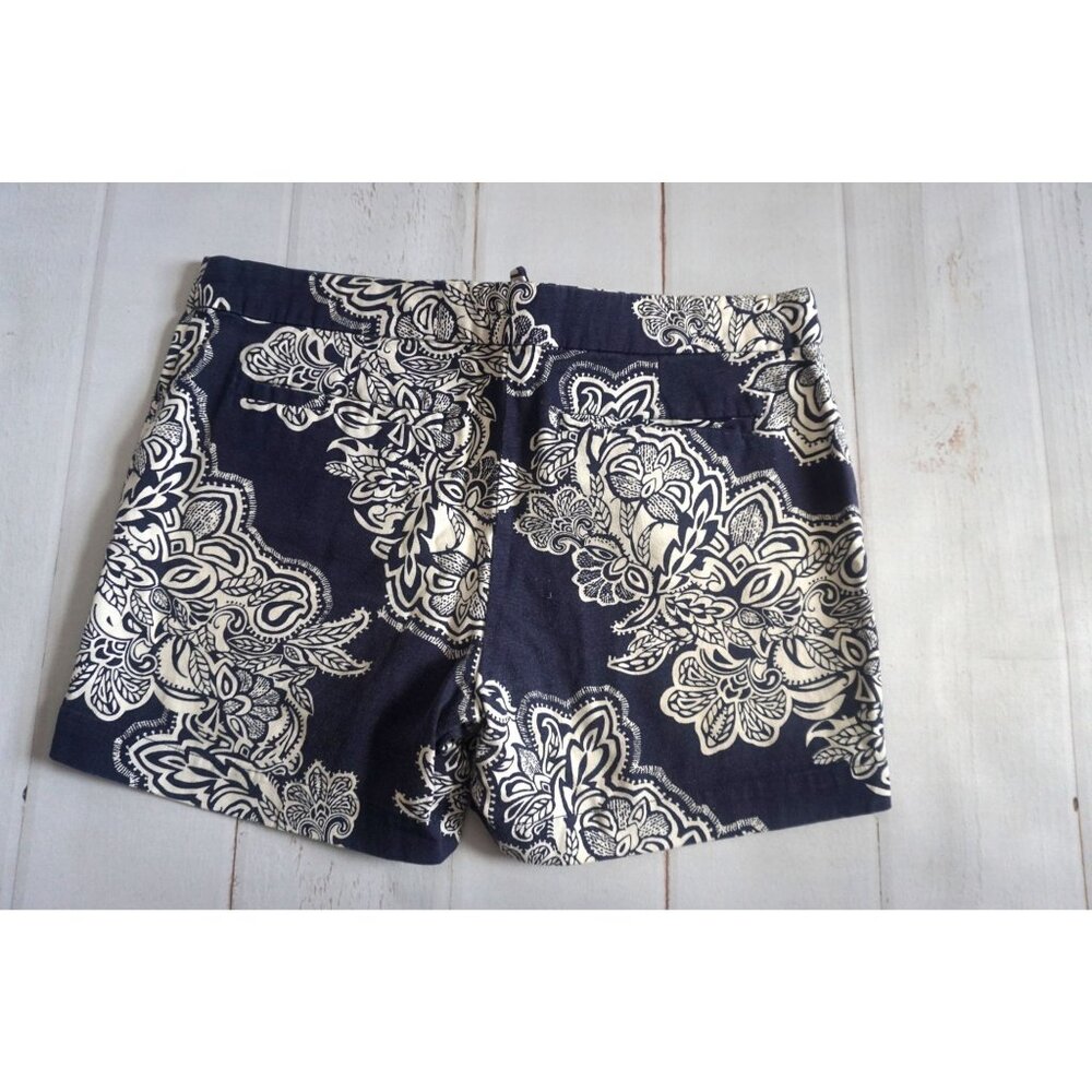 Willi Smith Women Blue Printed Shorts – Size 8 - Picture 7 of 7